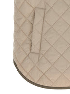 Beige Polyamide Sleeveless Jacket
