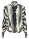 Bicolor Silk Blouse