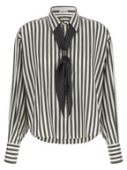 Bicolor Silk Blouse