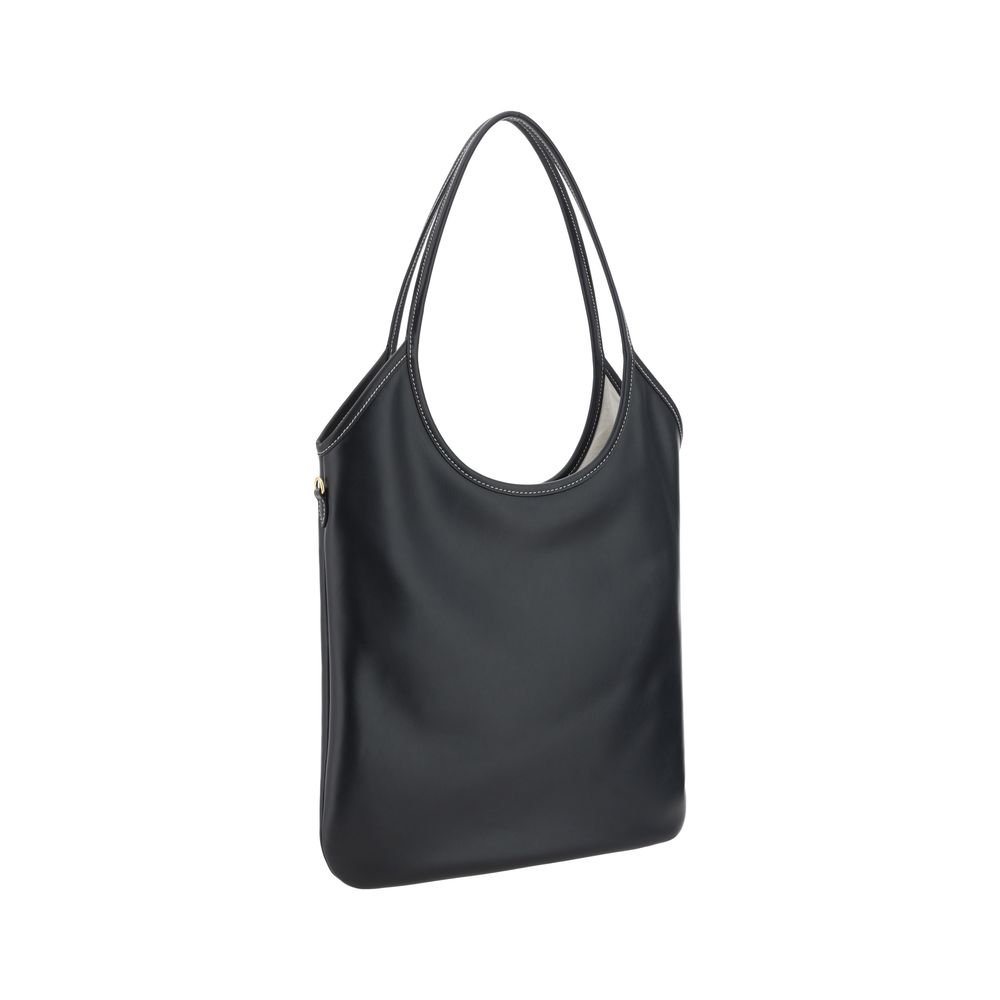 Black Calf Leather Bos Taurus Shoulder Bag