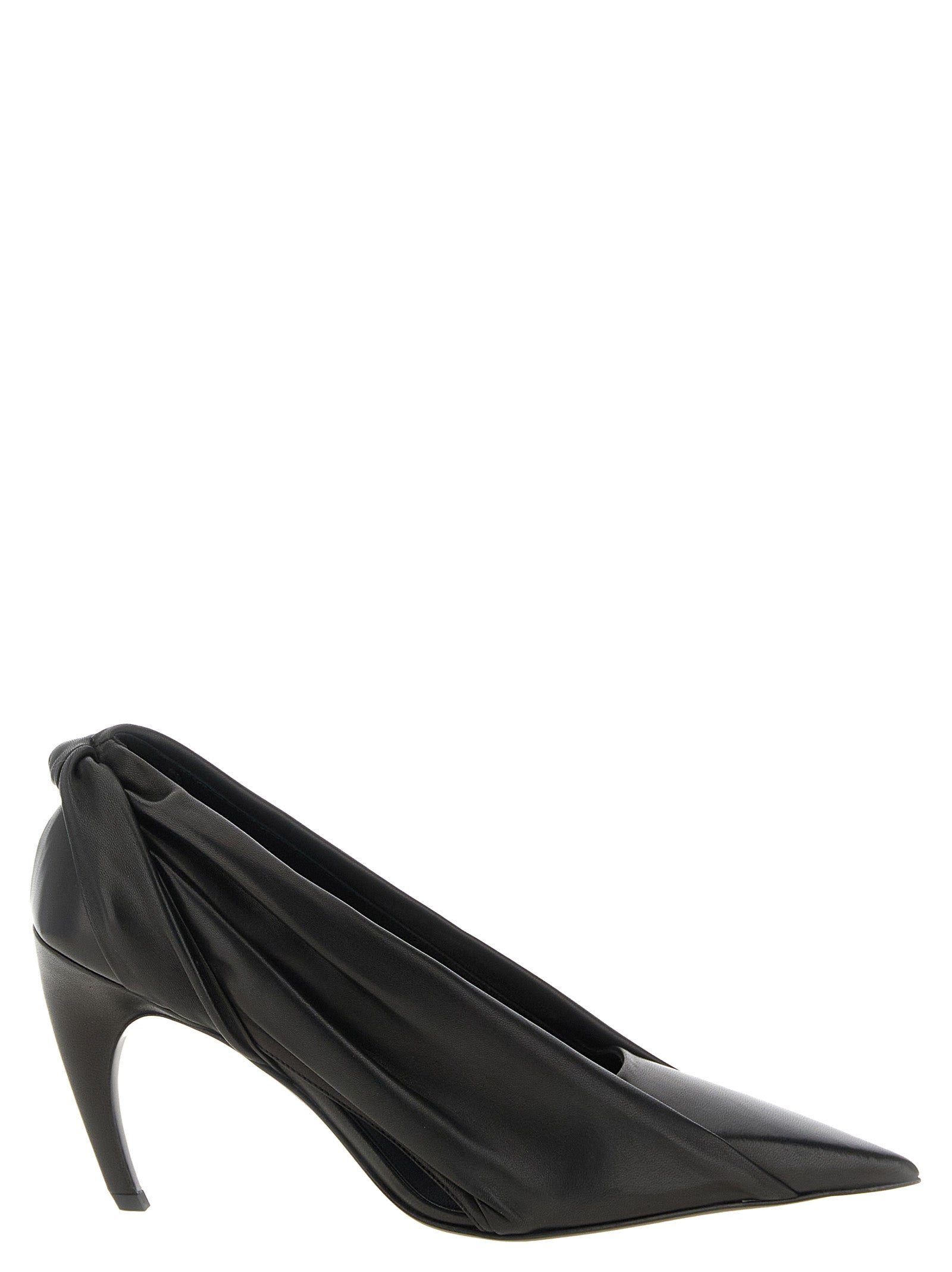 Black Calfskin High Heel Pumps