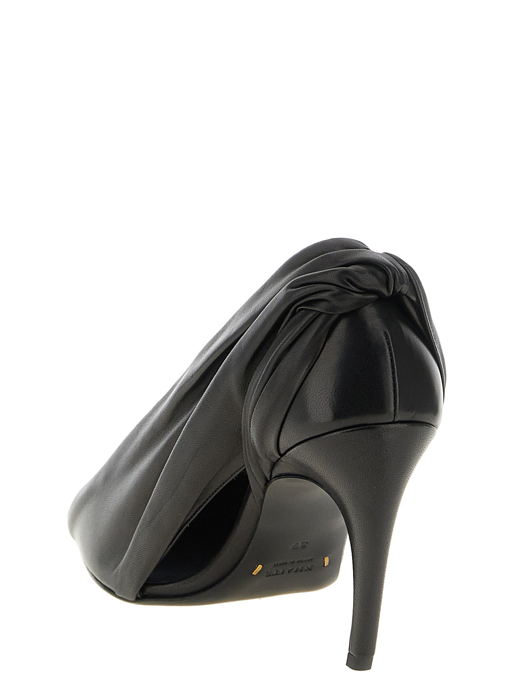 Black Calfskin High Heel Pumps