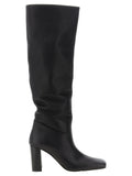 Black Calfskin Over The Knee