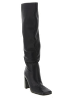Black Calfskin Over The Knee