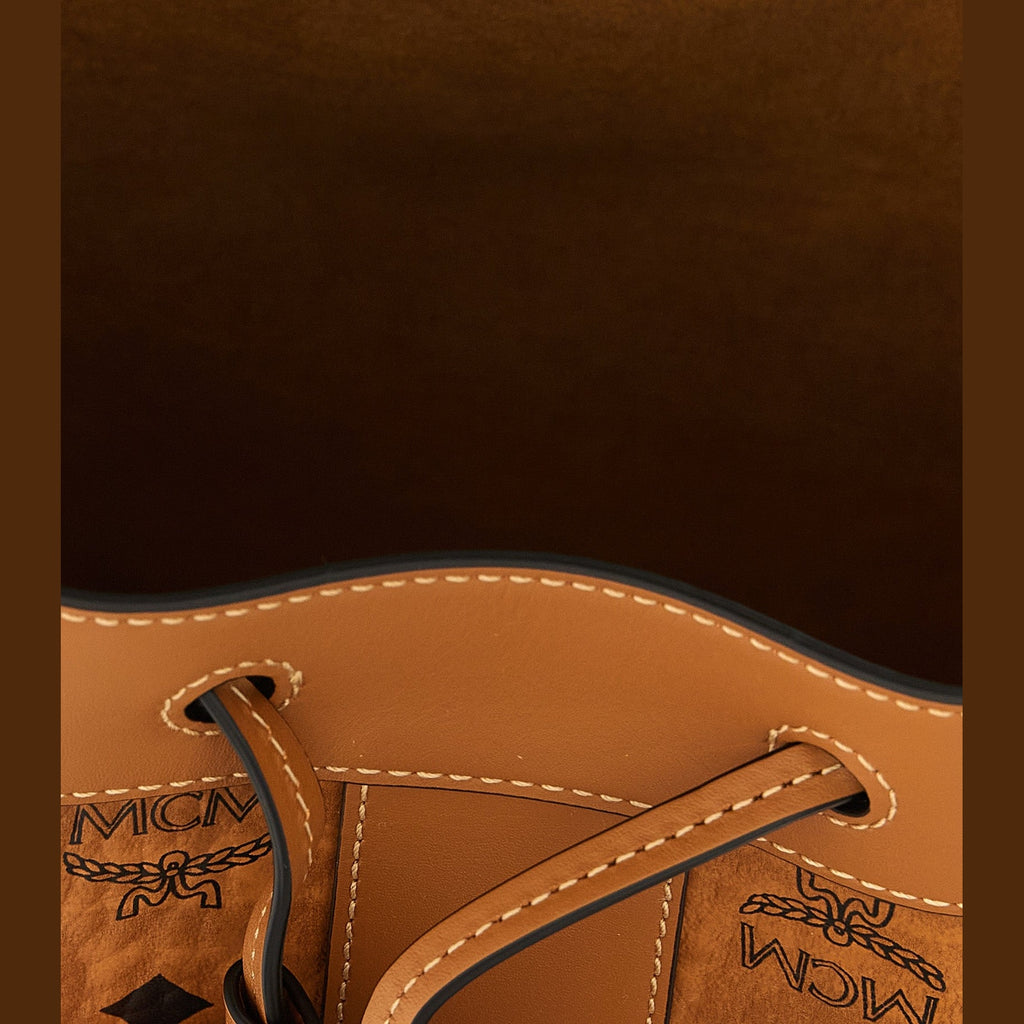 Brown Polyethylene Shoulder Bag