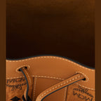 Brown Polyethylene Shoulder Bag
