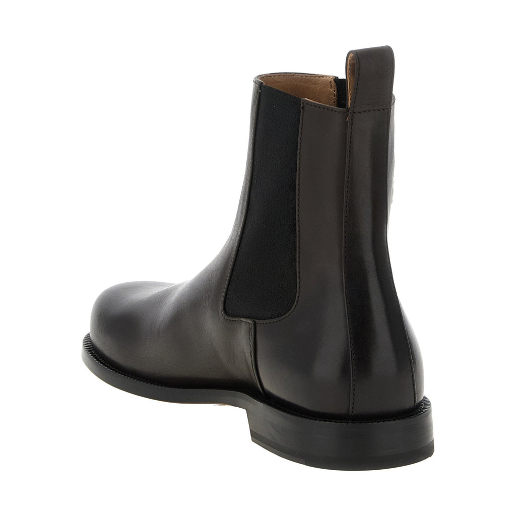 Brown Calfskin Chelsea Boots