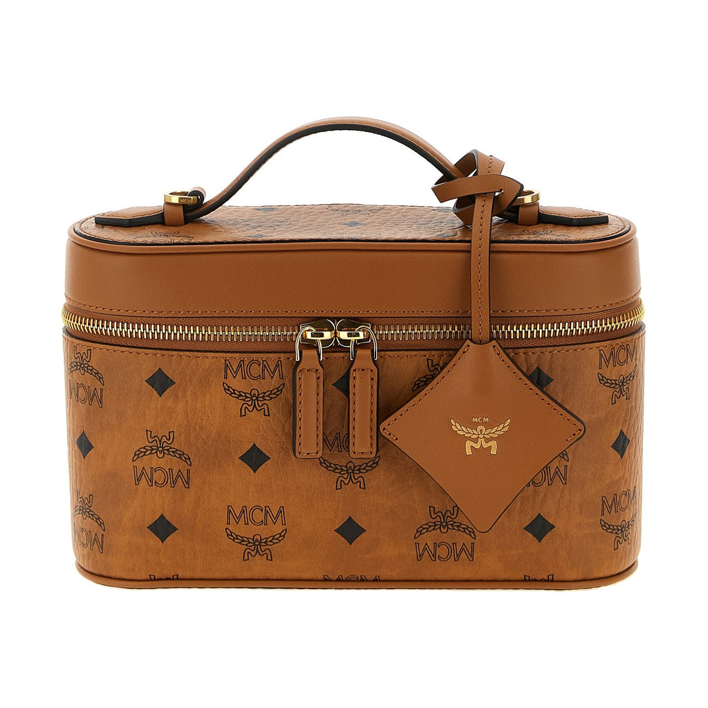Brown Polyethylene Crossbody Bag