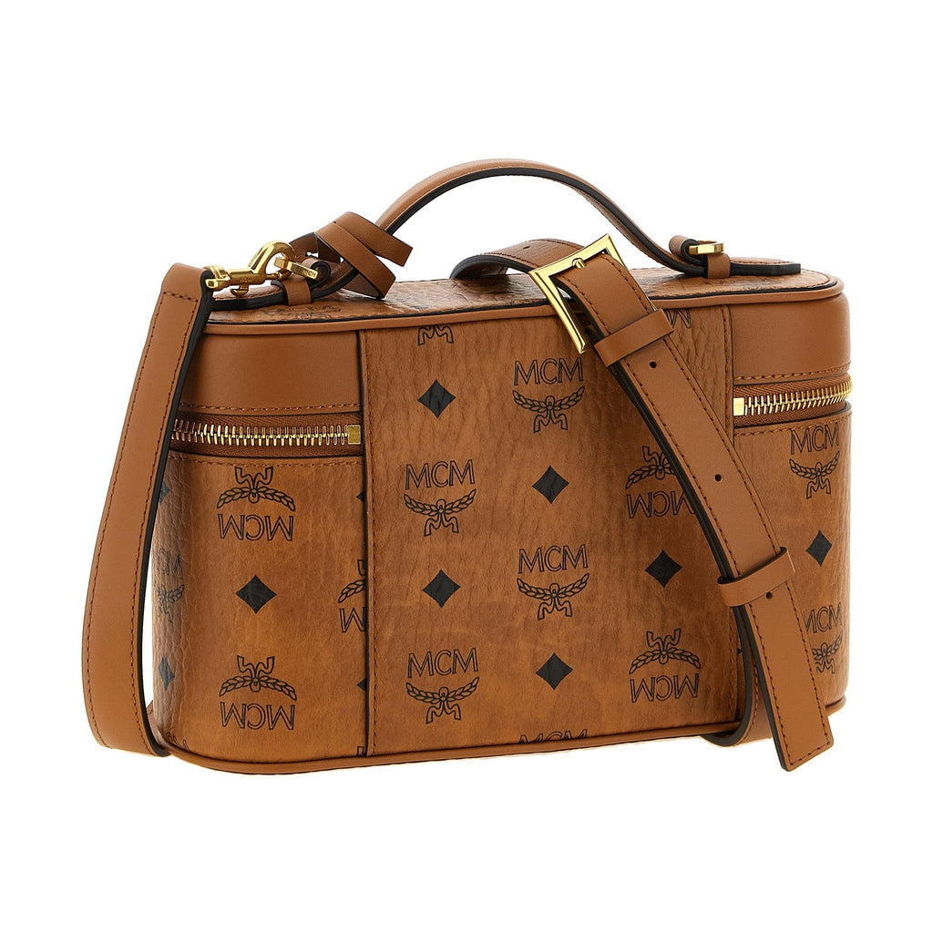 Brown Polyethylene Crossbody Bag