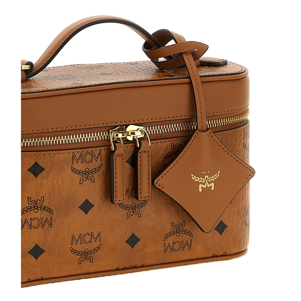 Brown Polyethylene Crossbody Bag