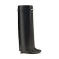 Black Calf Leather Bos Taurus Ankle Boots