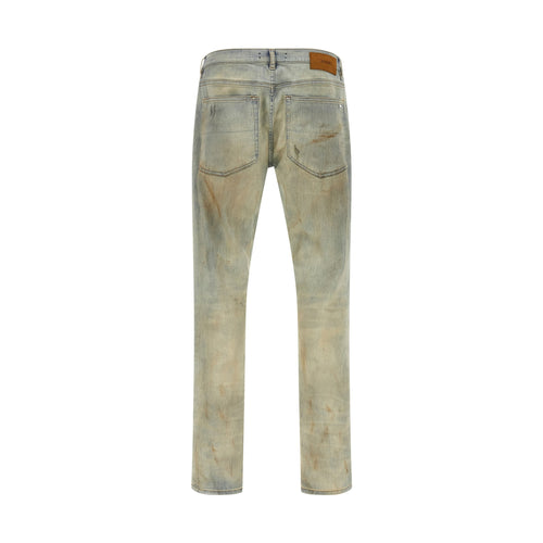 Beige Cotton Jeans Denim