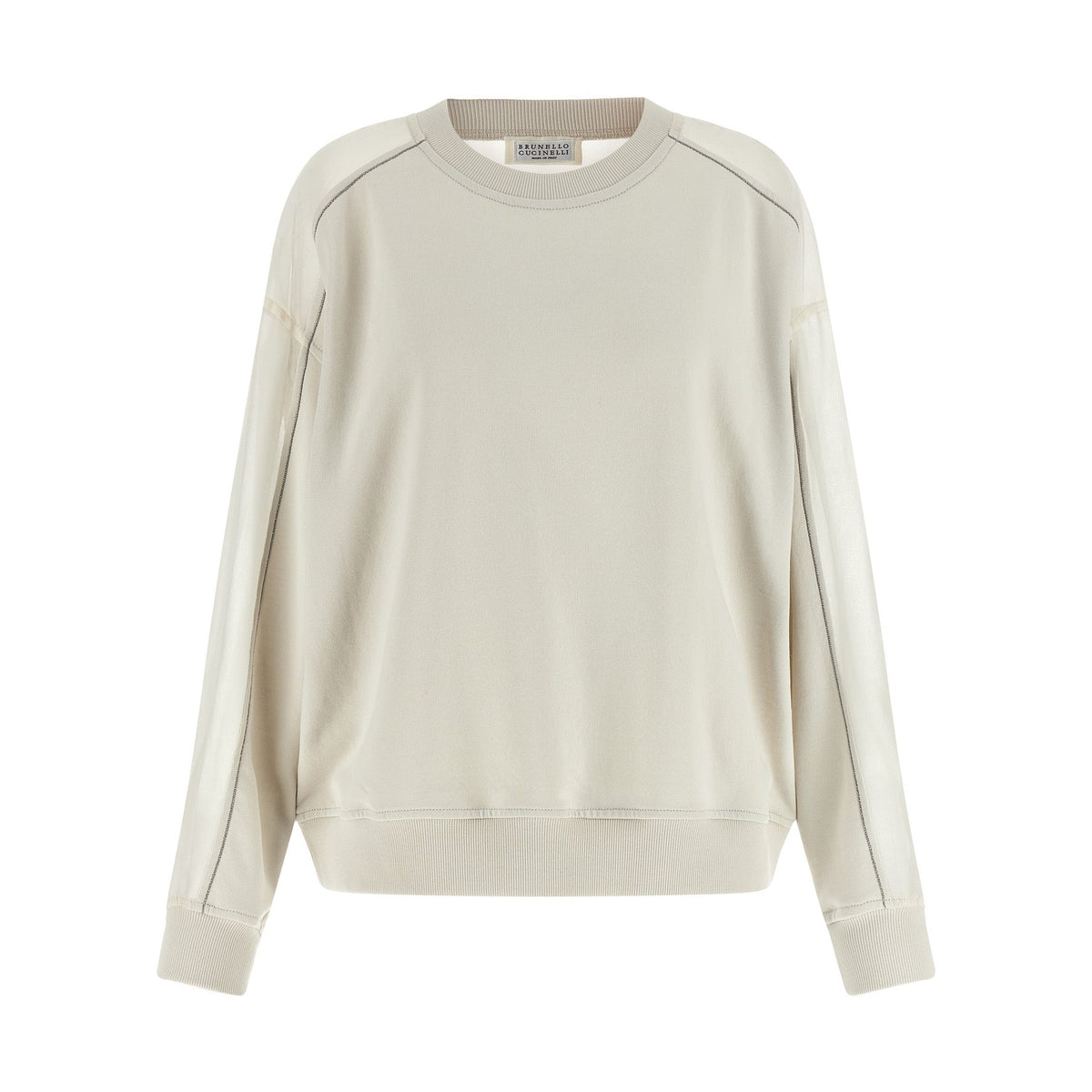White Cotton Sweatshirt