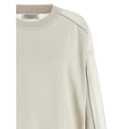 White Cotton Sweatshirt