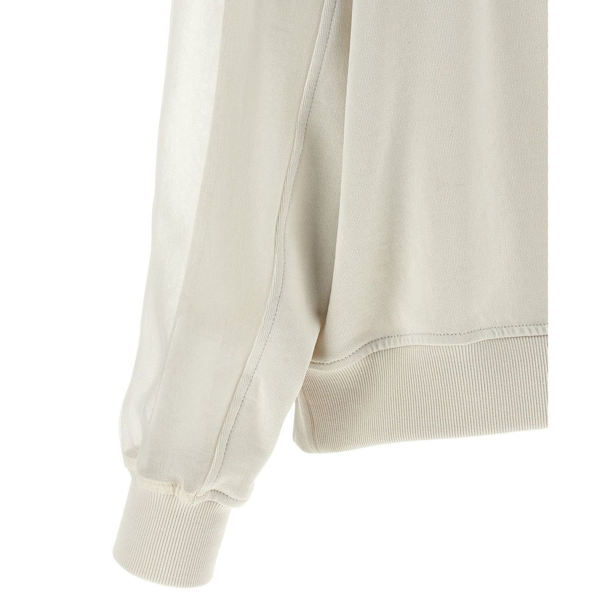 White Cotton Sweatshirt