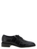 Black Leather Oxfords And Derbies