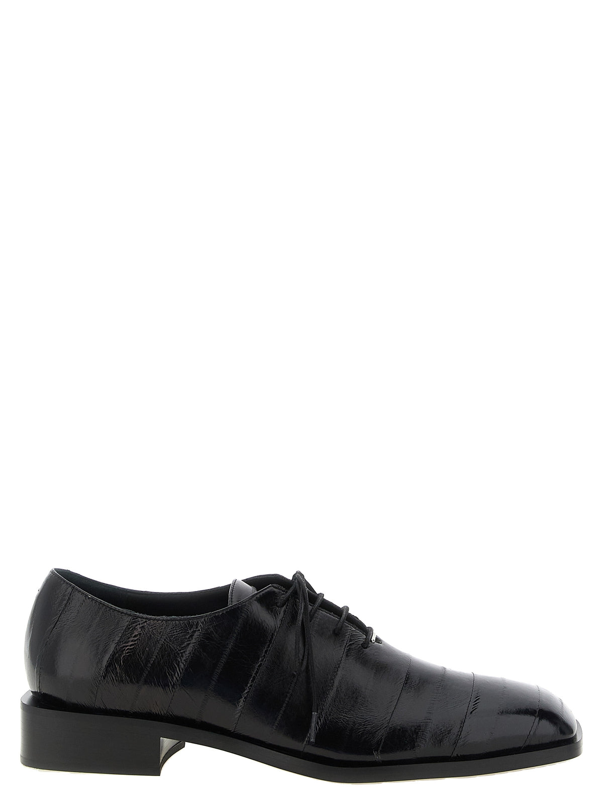 Black Leather Oxfords And Derbies