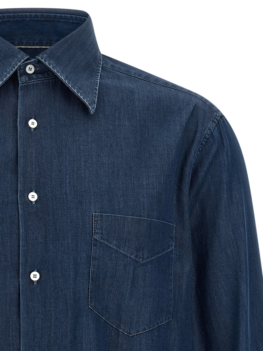 Blue Cotton Blouse
