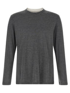 Gray Silk T-Shirt