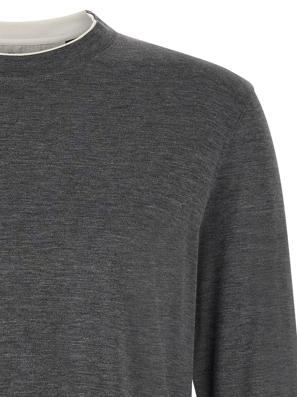 Gray Silk T-Shirt