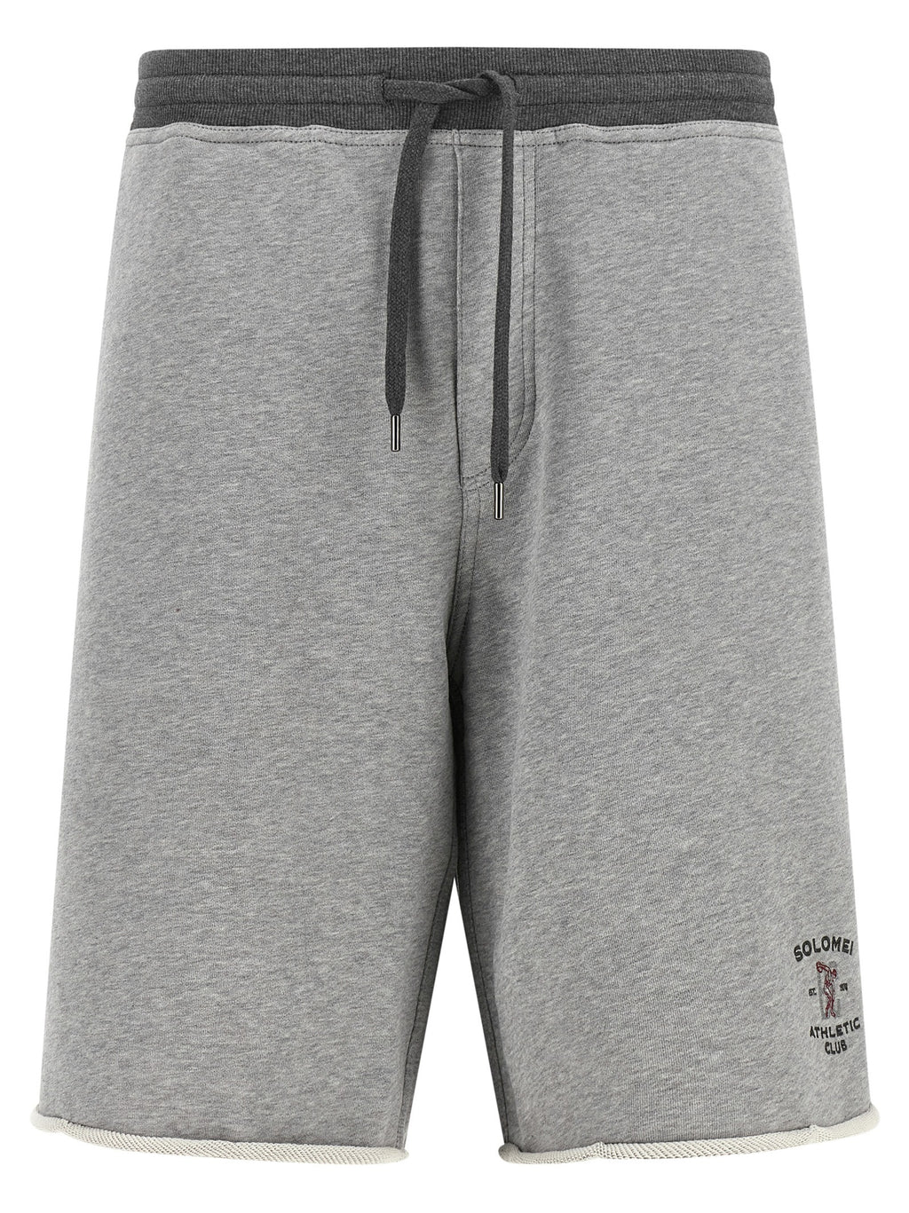 Gray Cotton Bermuda Shorts