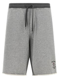 Gray Cotton Bermuda Shorts