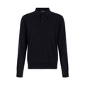 Blue Virgin Wool Polo Shirt