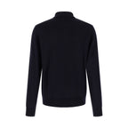 Blue Virgin Wool Polo Shirt