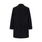 Blue Virgin Wool Coat