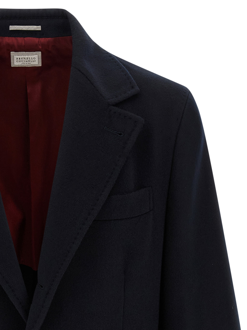 Blue Virgin Wool Coat