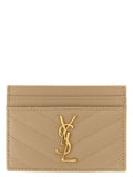 Beige Calfskin Cardholder
