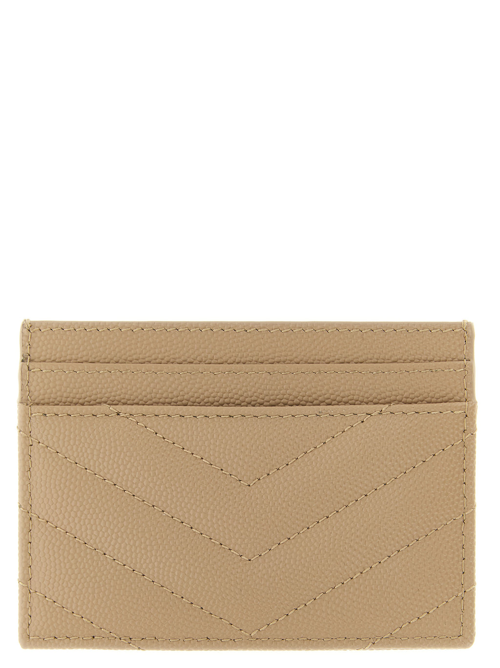 Beige Calfskin Cardholder
