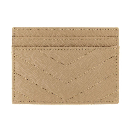 Beige Calfskin Cardholder