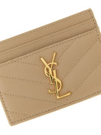 Beige Calfskin Cardholder