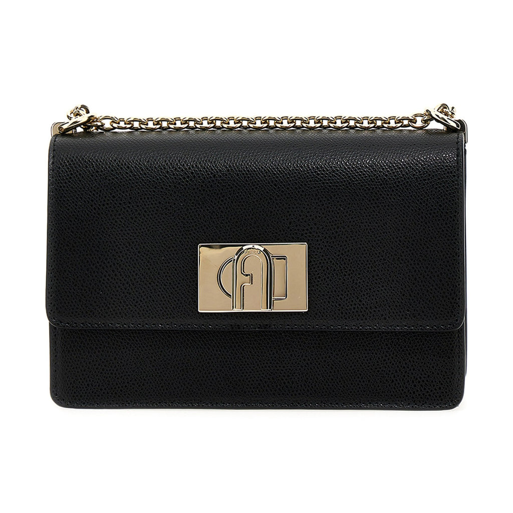Black Leather Crossbody Bag