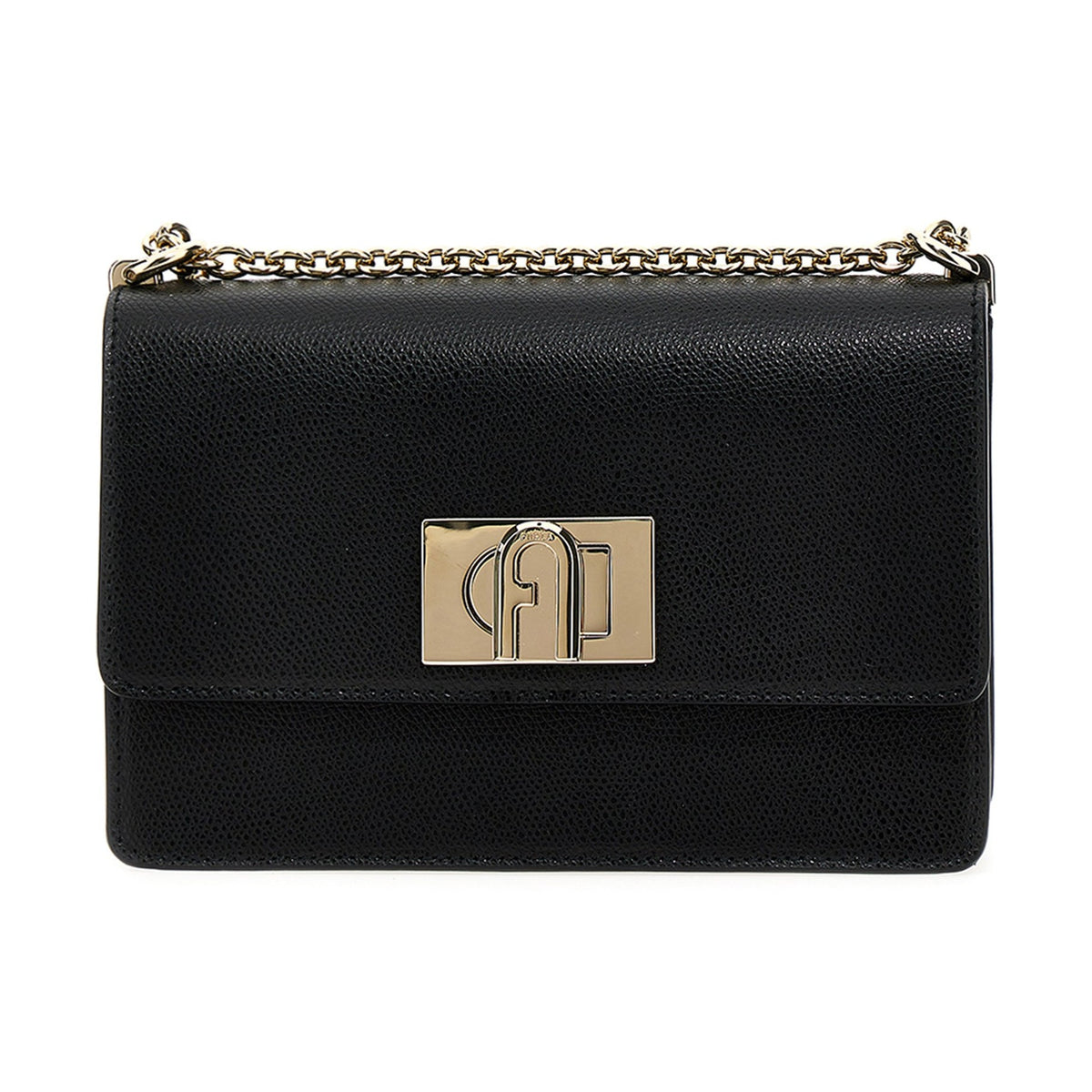 Black Leather Crossbody Bag