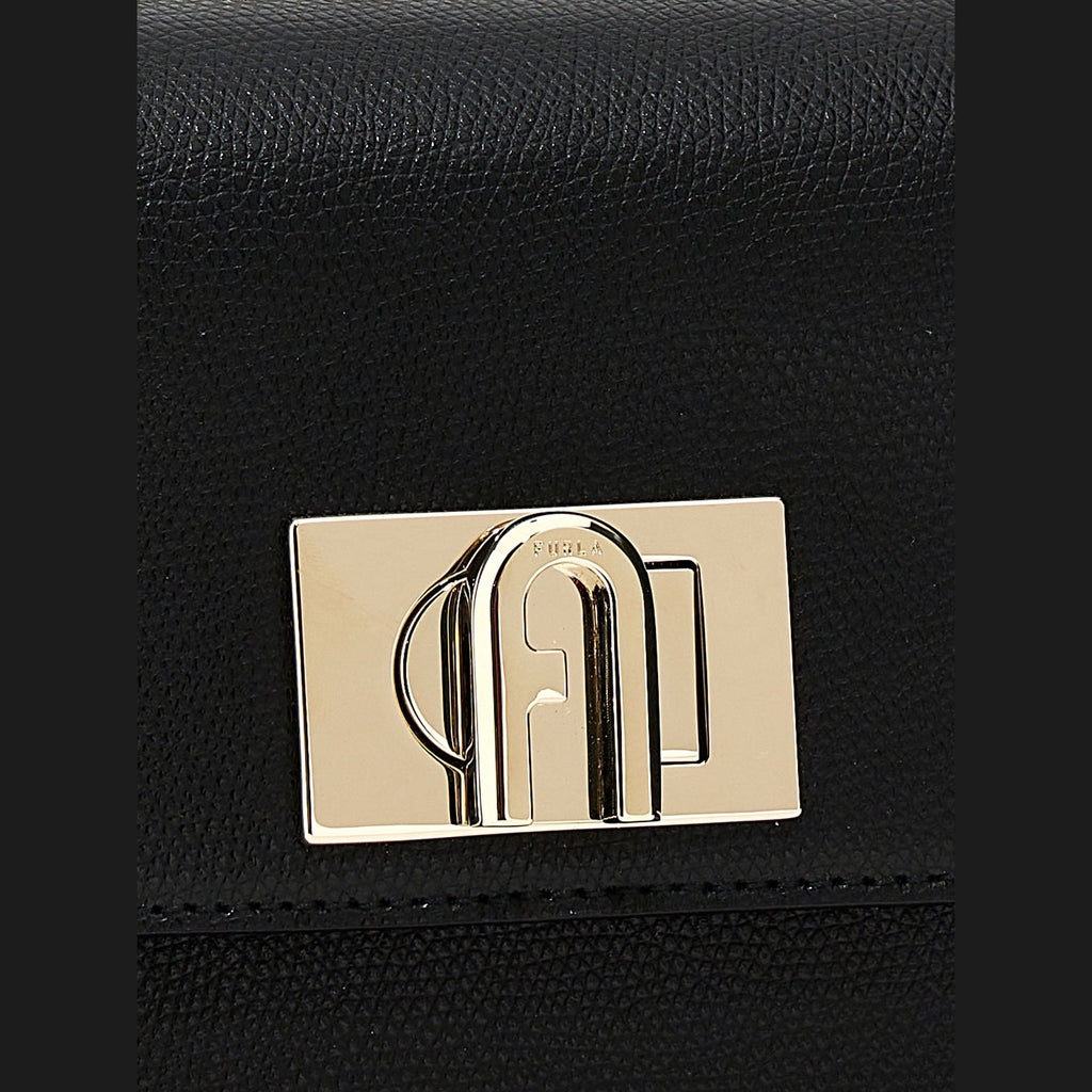 Black Leather Crossbody Bag