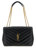 Black Lamb Leather Shoulder Bag