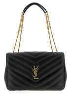 Black Lamb Leather Shoulder Bag
