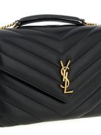 Black Lamb Leather Shoulder Bag