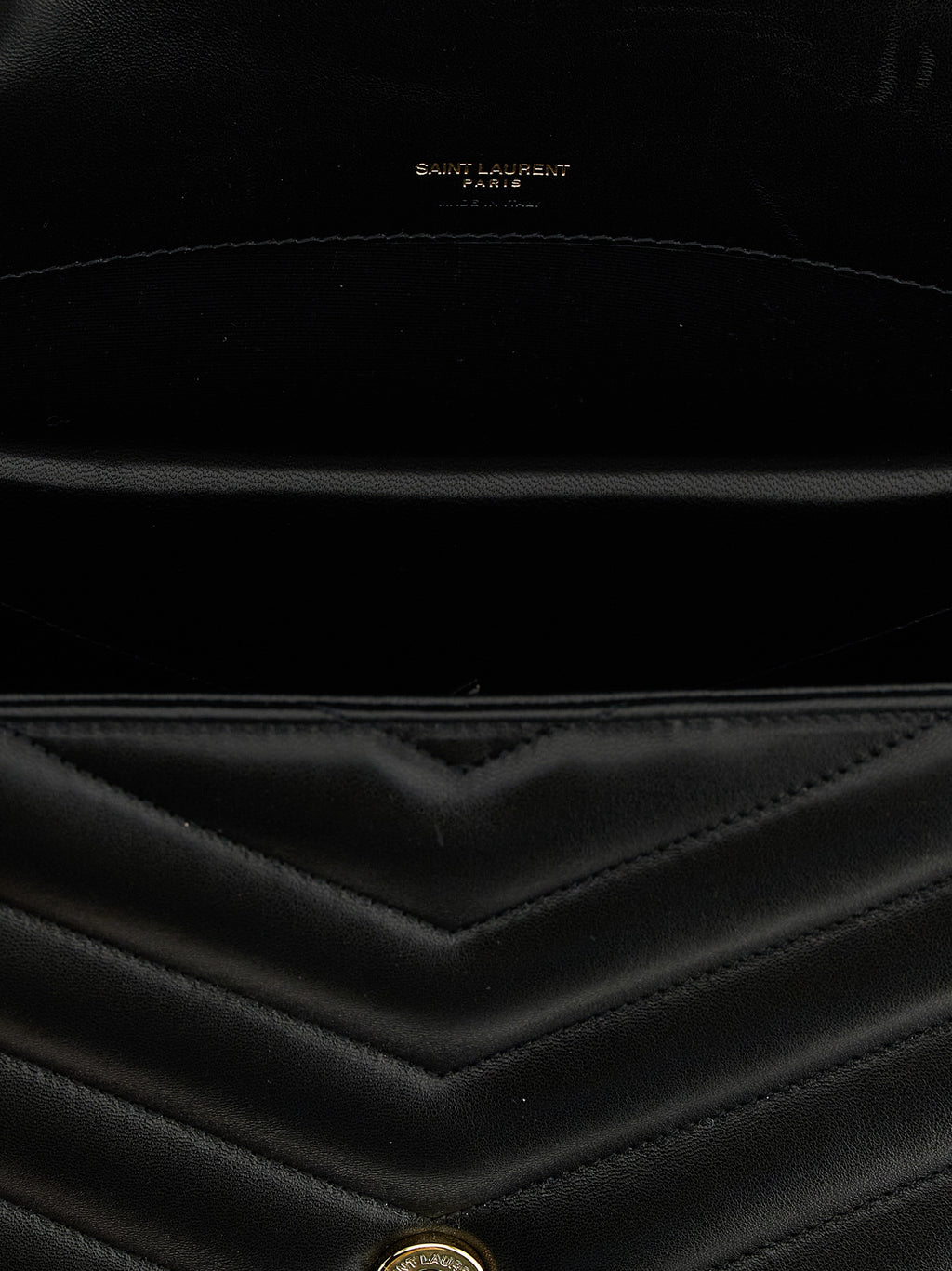 Black Lamb Leather Shoulder Bag