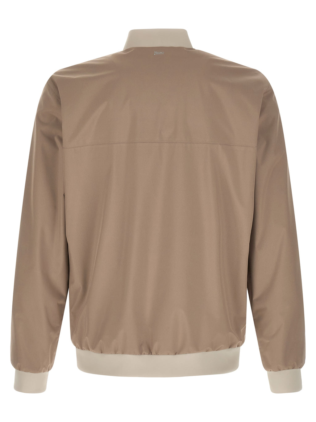 Beige Polyester Bomber