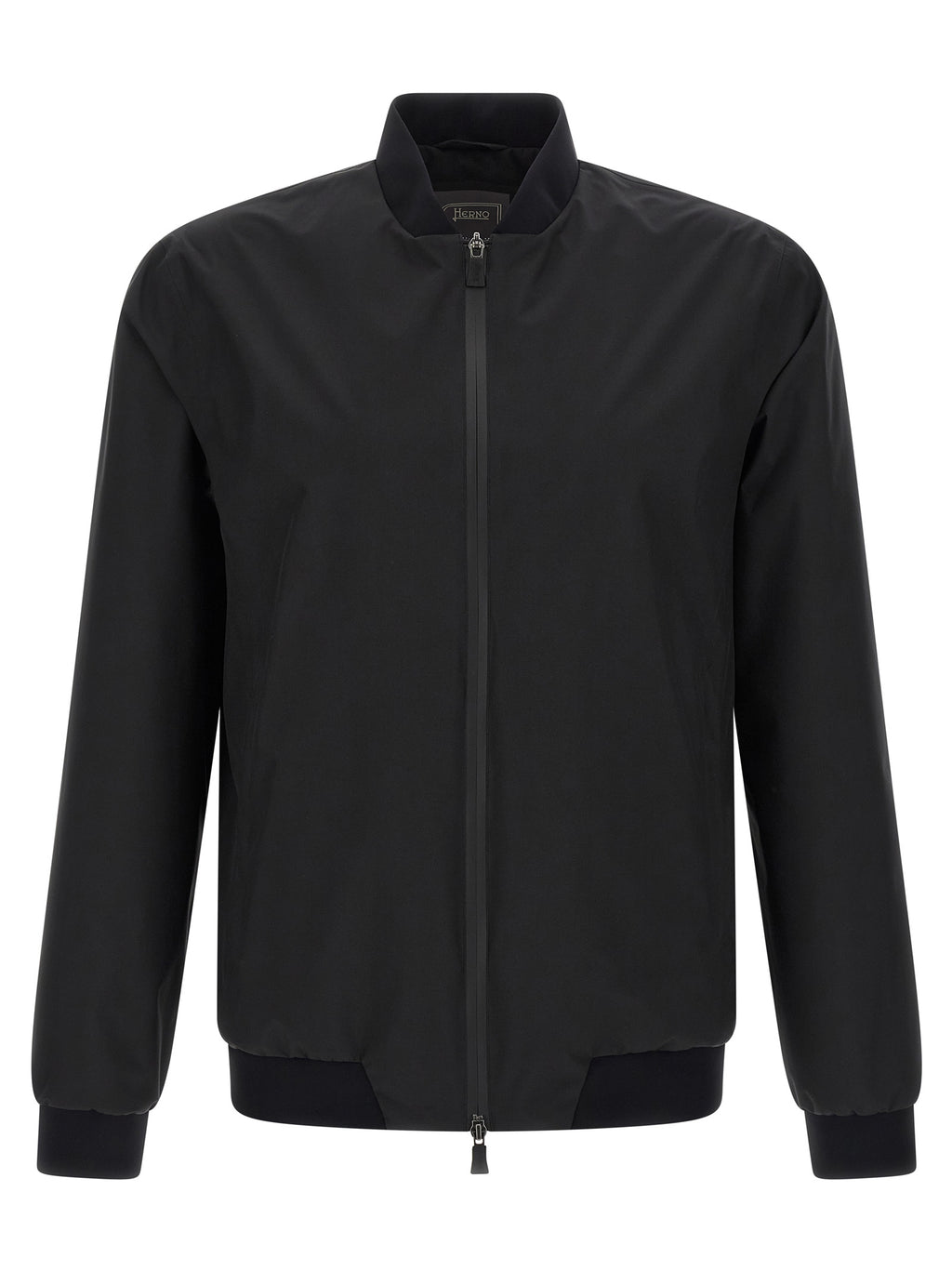 Black Polyester Bomber