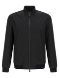 Black Polyester Bomber