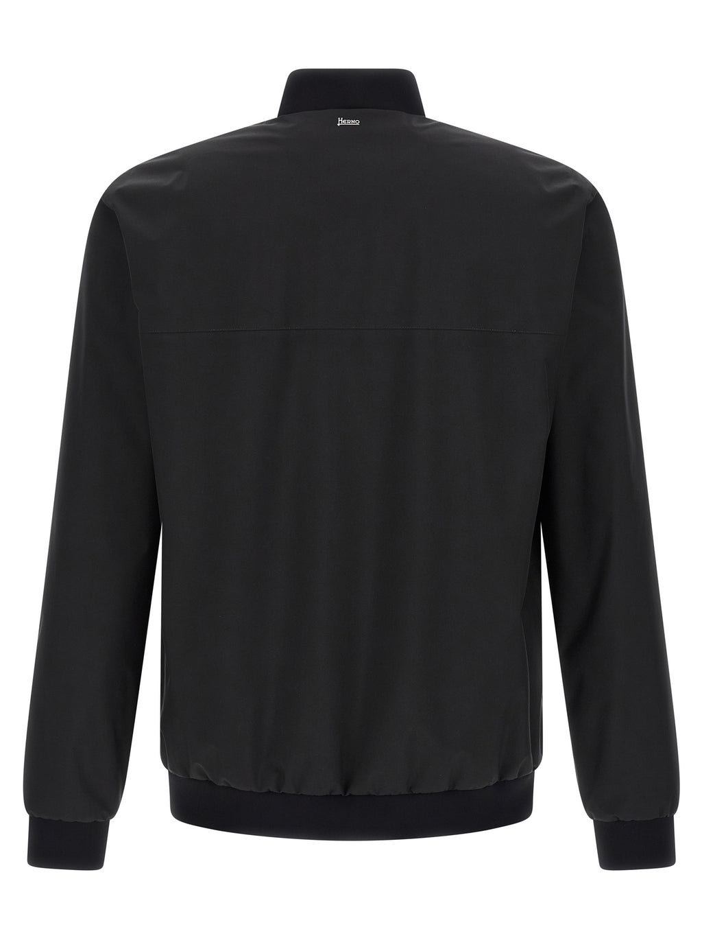 Black Polyester Bomber