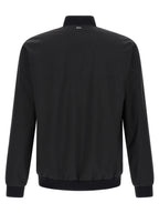 Black Polyester Bomber