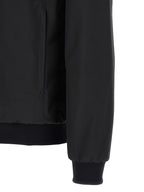 Black Polyester Bomber