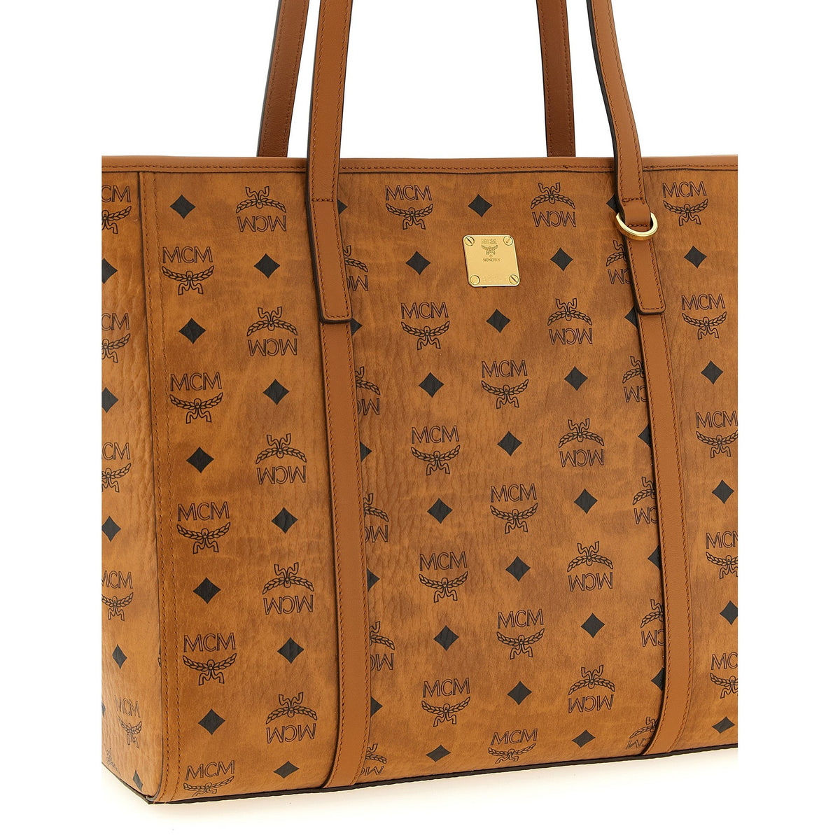 Brown Polyethylene Tote Bag