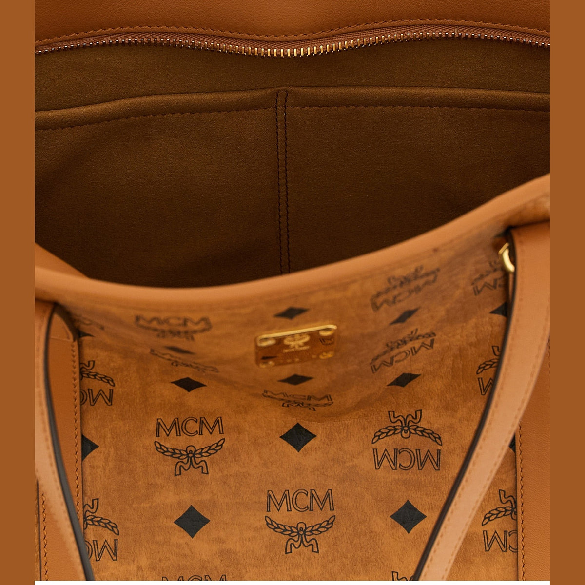 Brown Polyethylene Tote Bag