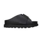 Black Leather Slippers